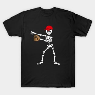 Floss dance flossing skeleton baseball softball T-Shirt